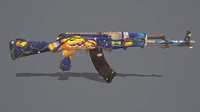 万圣节奇幻风突击步枪3D模型