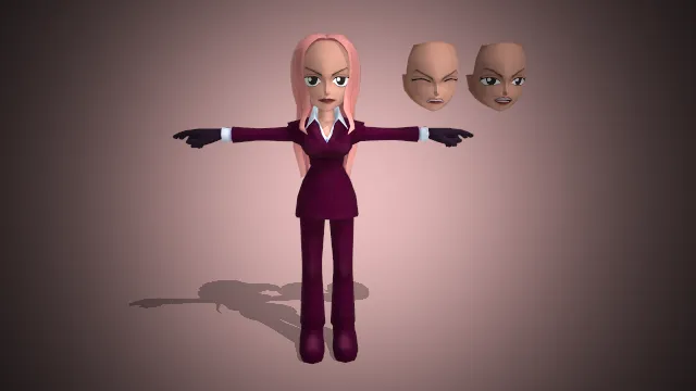 日本动漫《航海王》及其衍生作品中的角色缇娜的3d手办模型