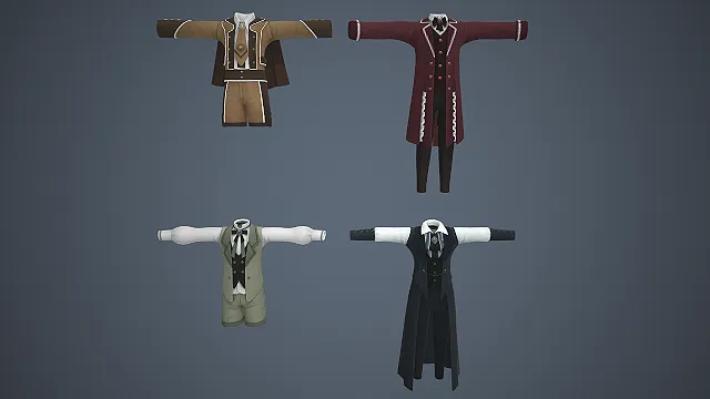 欧式礼服  复古学院风  燕尾服设计  马甲叠穿  绅士正装