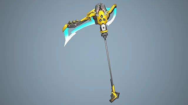 未来主题战镰  冷兵器  科幻风格  机甲系武器