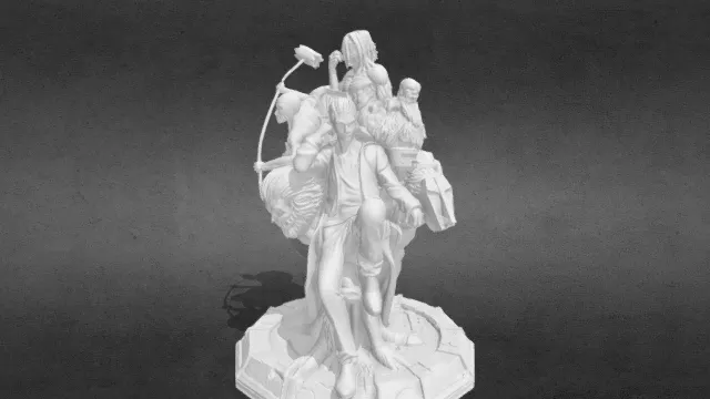 进击的巨人艾伦巨人王座obj.obj