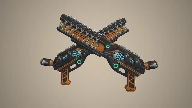 雷能双枪  科幻武器  重火器  工业风