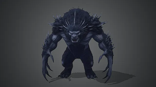 凛冬棘刺巨兽模型