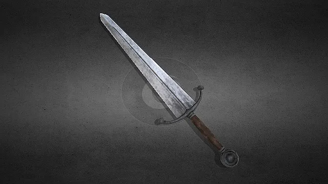 中世纪单手剑  近战武器  骑士装备  木质握柄