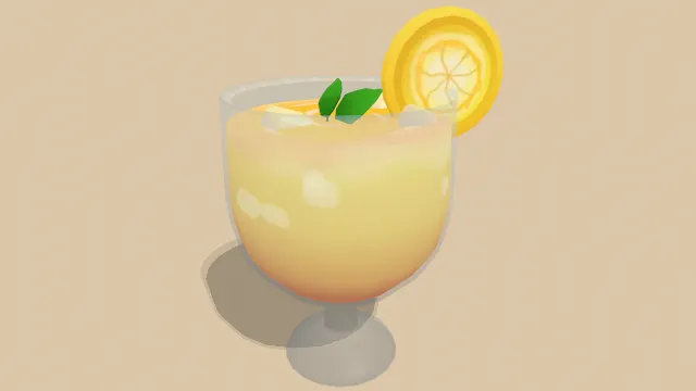 自制柠檬水饮料水果玻璃杯