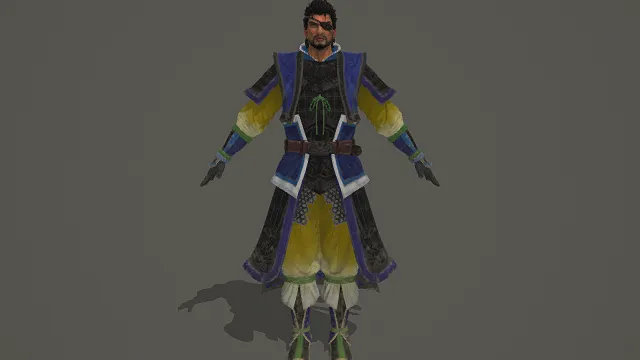 靛蓝悍尉·骁勇型军伍偏将套装