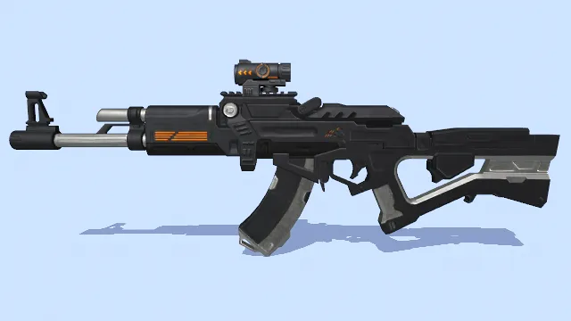 突击步枪  卡通风格  枪械元素  军事武器  3D枪械模型