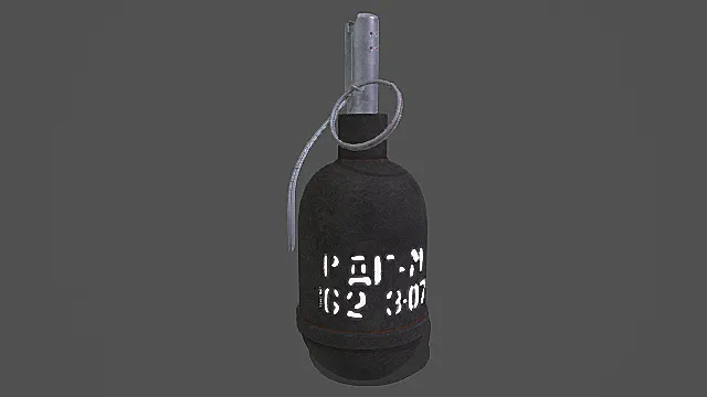 复古苏式风РДГ-2手榴弹3D模型