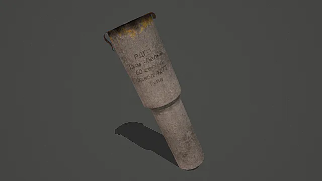 复古苏式风РДГ-1白磷手榴弹3D模型