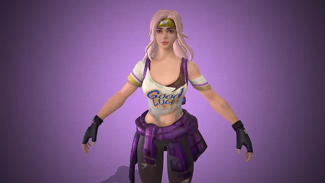 3D 女性角色  街头风  休闲装  废土幸存者  