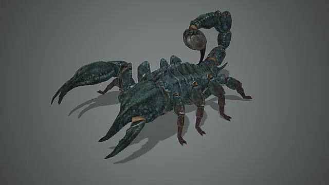 高魔幻巨型毒蝎模型