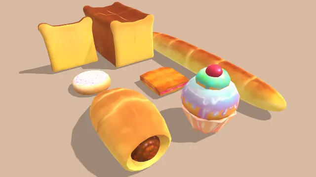 夹心面包吐司食物甜点纸杯蛋糕