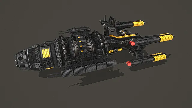 星际战术风格重型巡航舰模型