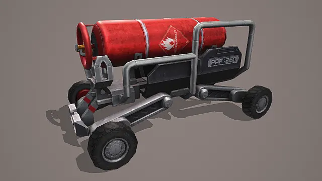 战术工业风格便携燃料装置模型