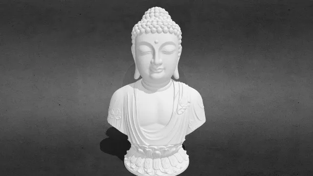 佛陀半身像 版本8 stl.stl