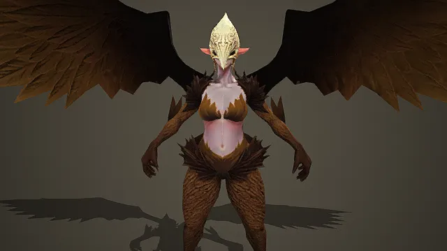 WildHarpy  韩风格游戏人型怪物模型