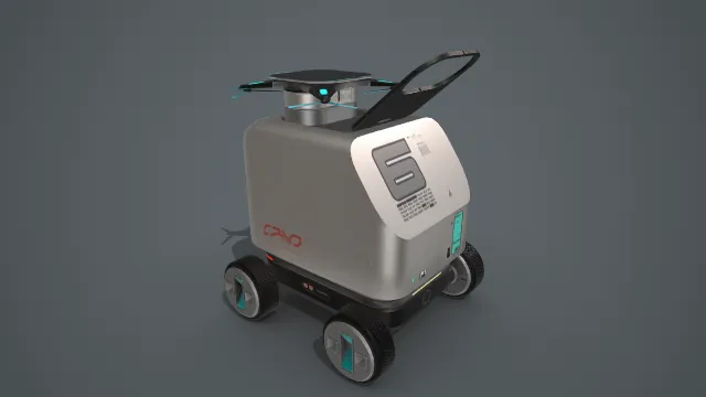 太阳能医疗产品运送智能机器人