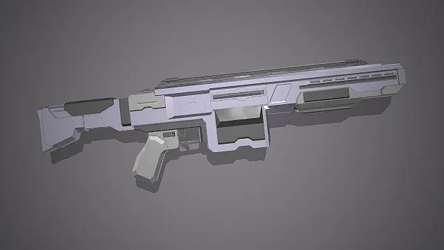 科幻步枪  无托结构  未来枪械  科幻武器  战术导轨