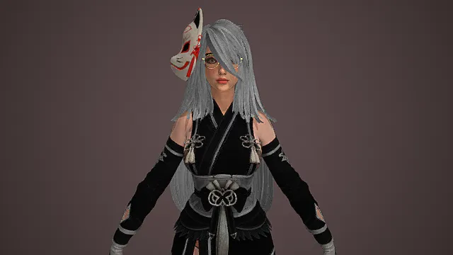 星刃 - 夏娃 - YoRHa 制服 3D模型