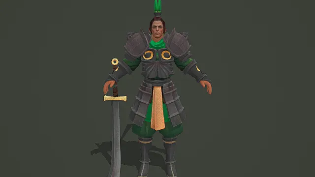 墨绿锐尉·干练型古风军中校尉套装