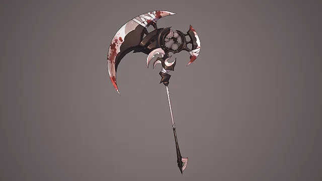 死神镰刀  绷带血迹  暗黑风格  齿轮机械