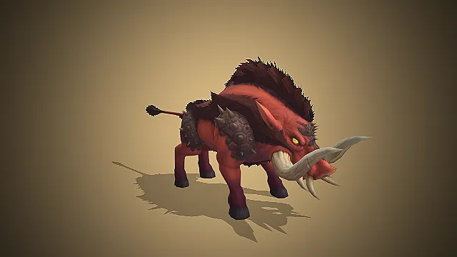 野猪畸变形态  多齿獠牙  石质甲片  红肤棘甲