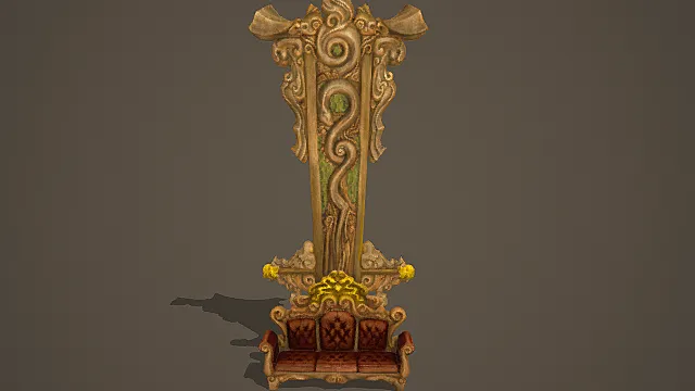 奇幻奢华风格装饰立座模型