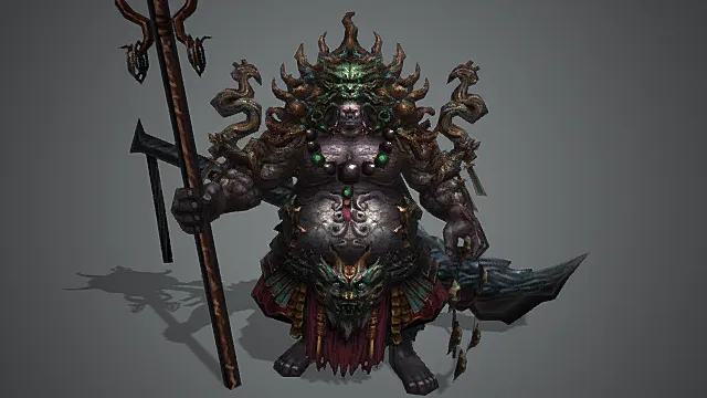 妖界贪食妖窟魔铠暴食猪将模型