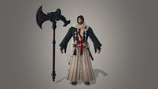 游戏模型 人物模型 日本浪人 游戏皮肤