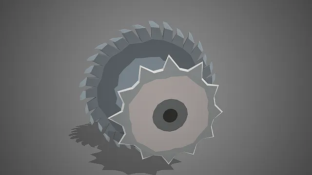 双层锯齿轮  尖刺结构  工业陷阱  防御装置