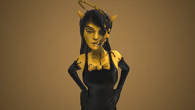 爱丽丝天使  墨水腐蚀  堕落天使设定  恐怖风格