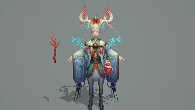 《阴阳师》小鹿男-森之守 角色模型