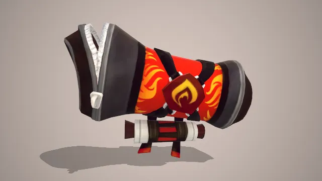 黑色异性背包红色花纹装饰