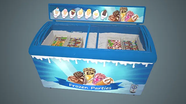 冰淇淋展示柜  制冷保鲜  多口味陈列  商用冷柜