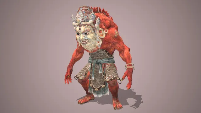 黑神话  地罗刹  游戏建模  角色  妖怪