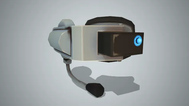 单边机械观察镜带耳麦