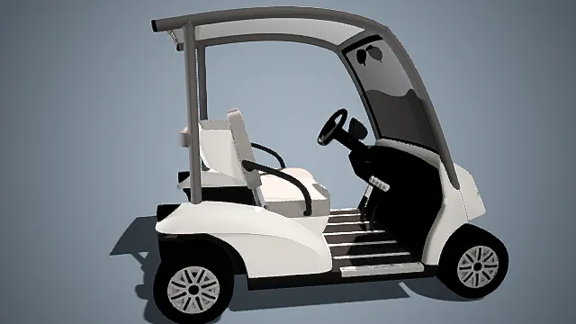 小型电动观光车   代步车3D模型