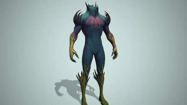 服装  绿色  纹路  爪子  护肩