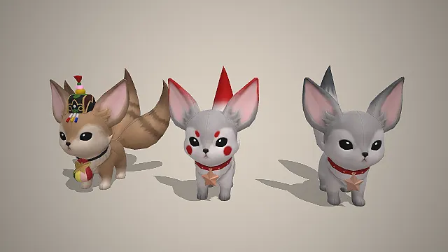 卡通狐狸  国风元素  手绘风  宠物坐骑