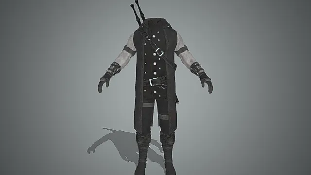 暗黑朋克战术套装模型