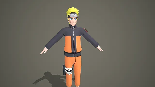 火影忍者漩涡鸣人角色 3D 模型