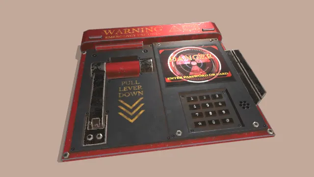 呈现为一个带有红色边框的控制面板装置