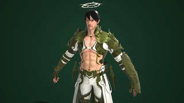 圣光风格  半甲战士  白金撞色  鎏金  羽翼  神圣庄严  优雅  环状光冕  