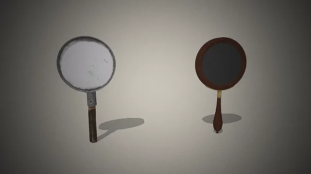 一套复古风格的手持镜具3D模型
