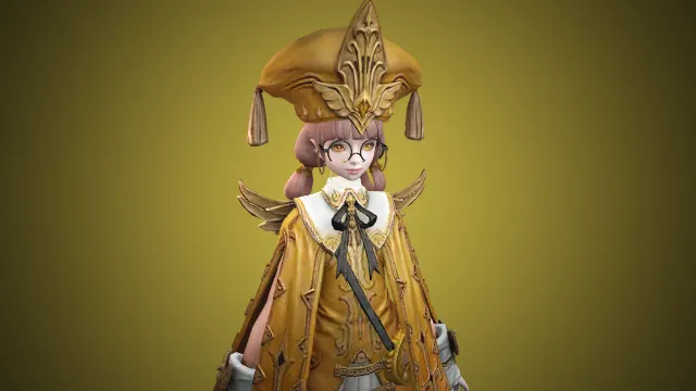 金纹书侍少女  少女模型  甜酷少女  NPC建模  游戏角色