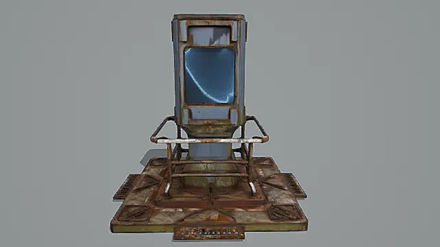 复古废土传送装置3D模型