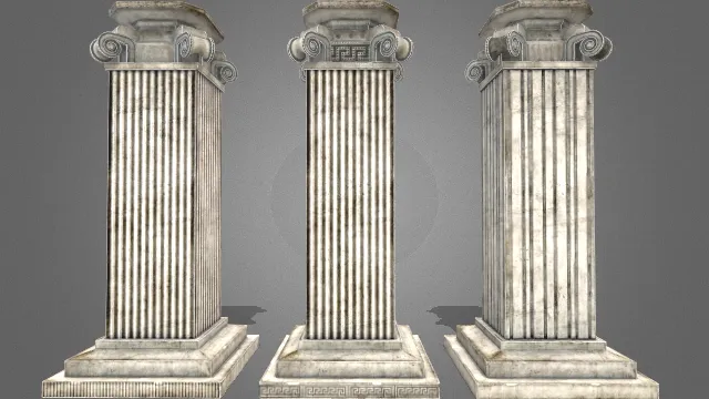 古董古典基座支架大理石方形支柱