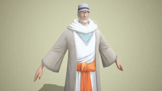 白袍  胡子老头  男人  海贼王  动漫角色  npc