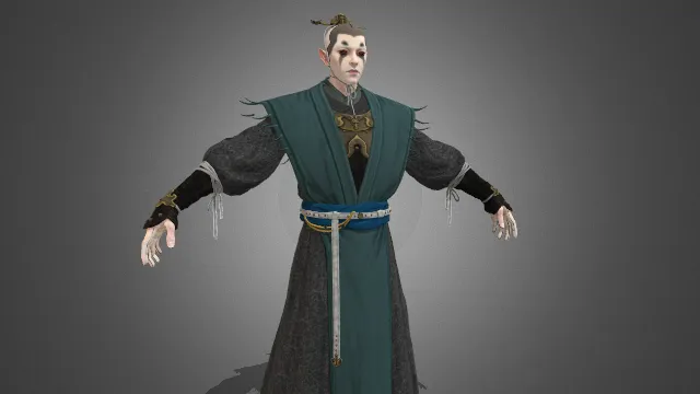 黑神话  小张太子  角色  游戏模型  人物建模