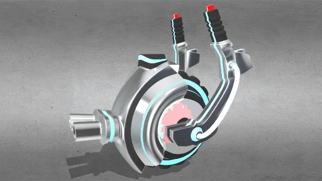 单色自行车未来科技科幻道具